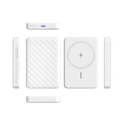 Banco de energía magnética inalámbrica 5000mAh Cargador portátil Magsafe Ligero