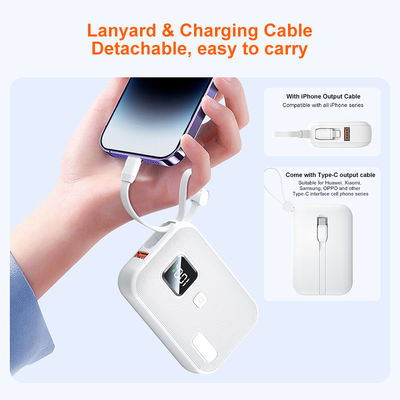 Un buen precio. Fácil de llevar Mini Power Bank más ligero 10000mah Power Bank con PD22.5W de salida en línea
