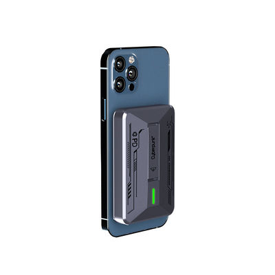 CE cargador inalámbrico plegable magnético 5000mAh Banco de energía magnético Tipo de salida C