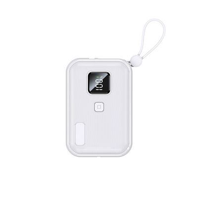 5W/7.5W Mini Power Bank inalámbrico 10000mAh Carga Tipo C Entrada Salida Diseño de PC ABS ligero