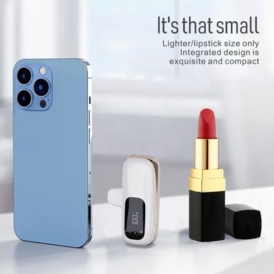 101g Banco de energía ligero con conexión de cola con salida 5V/2.1A Tiempo de carga de 1-2 horas