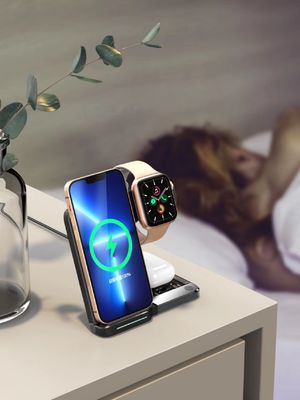 150g Cargador inalámbrico tipo C Carga rápida para múltiples dispositivos Distancia de carga de 2-8 mm