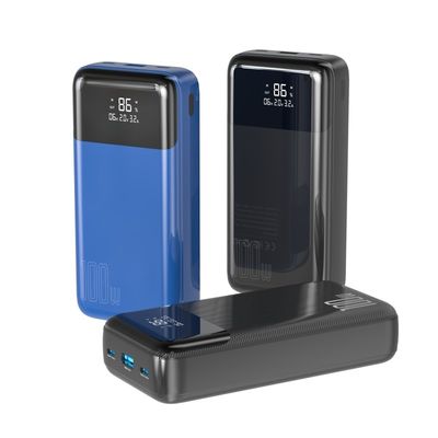 Un buen precio. 25000mAh ABS PC Power Bank 100W Compatibilidad universal en línea