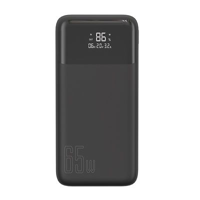 Un buen precio. Banco de energía negro de 65w 20000mah Banco de energía universal incorporado en linterna en línea