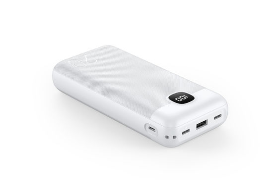 22.5W Carga Azul Blanco Carga rápida Banco de energía 10000mAh Micro USB portátil