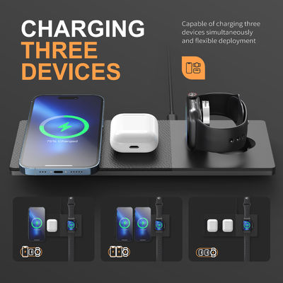 Un buen precio. 10W/7.5W/5W Stand de cargador inalámbrico Qi Tipo de entrada C Capacidad de carga de 15W en línea