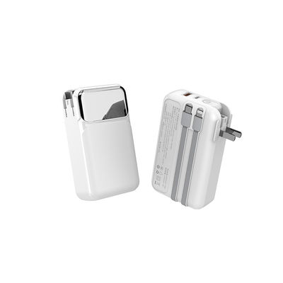 Banco de energía de carga exterior portátil con cable incorporado y salida PD 22.5W
