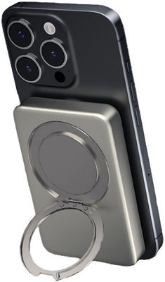 Creativo 3 en 1 cargador portátil seguro para iPhone IWatch y Airpods con soporte O