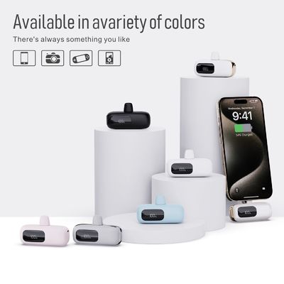 Un buen precio. Banco de energía universal con cable 20000mAh Cargador portátil con cable incorporado en línea