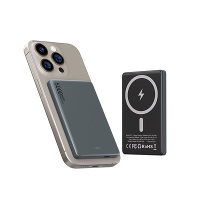 Un buen precio. Banco de energía magnético personalizado Li Polymer 5000mAh ABS + PC + aleación de aluminio en línea
