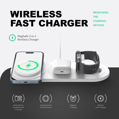 Un buen precio. 3 en 1 cargador de teléfono inalámbrico 5W 7.5W 10W 15W para cargar / 1 X cable tipo C en línea