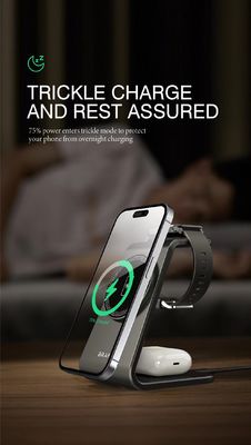 Un buen precio. versátil 3 en 1 Estación de carga inalámbrica para teléfono / reloj en línea