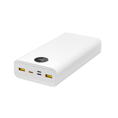 Un buen precio. Banco de energía de gran capacidad blanco 22.5W PD de salida con indicador LED de protección de seguridad en línea